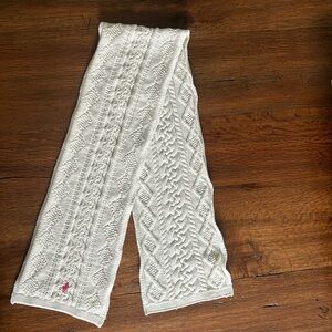Ralph Lauren Cream Knit Scarf